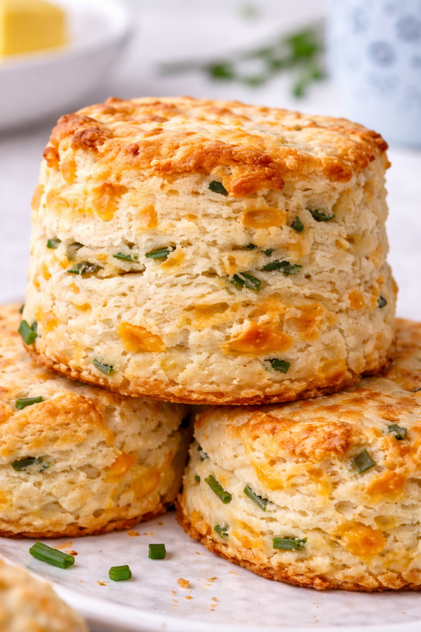 CHEDDAR CHIVE SCONES (6)