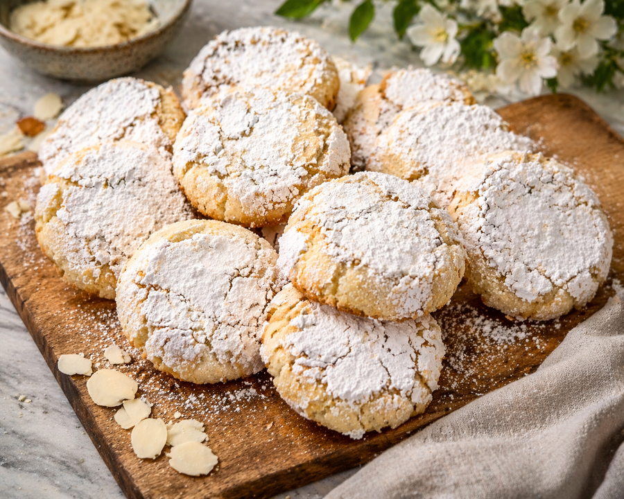 CHEWY ALMOND COOKIES (6)