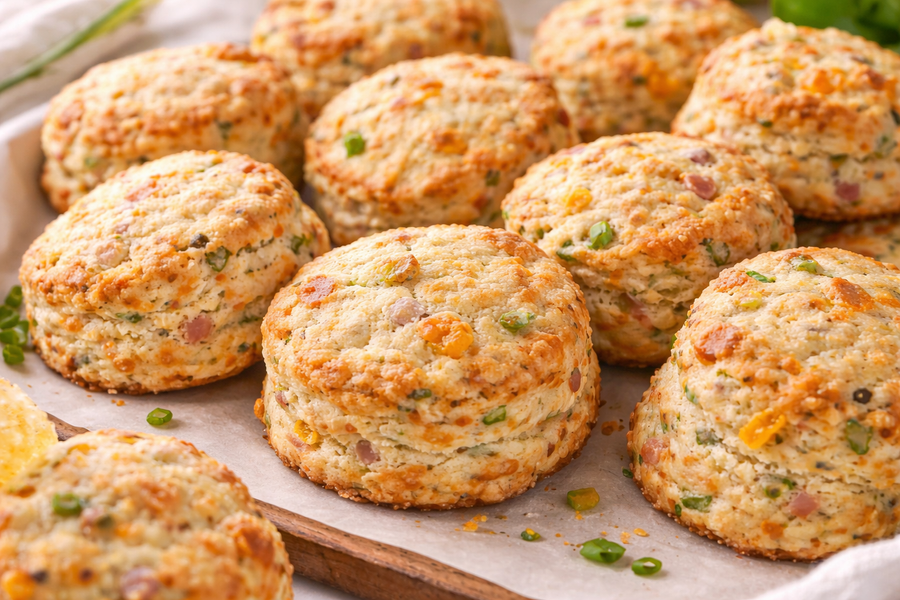 DILL SCALLION SWISS SCONES (6)